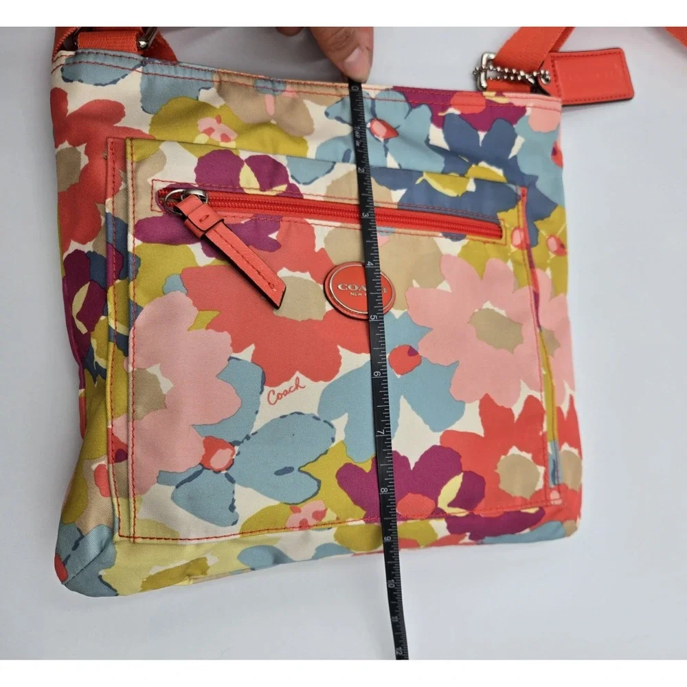 Coach Signature Nylon Getaway Flower Print